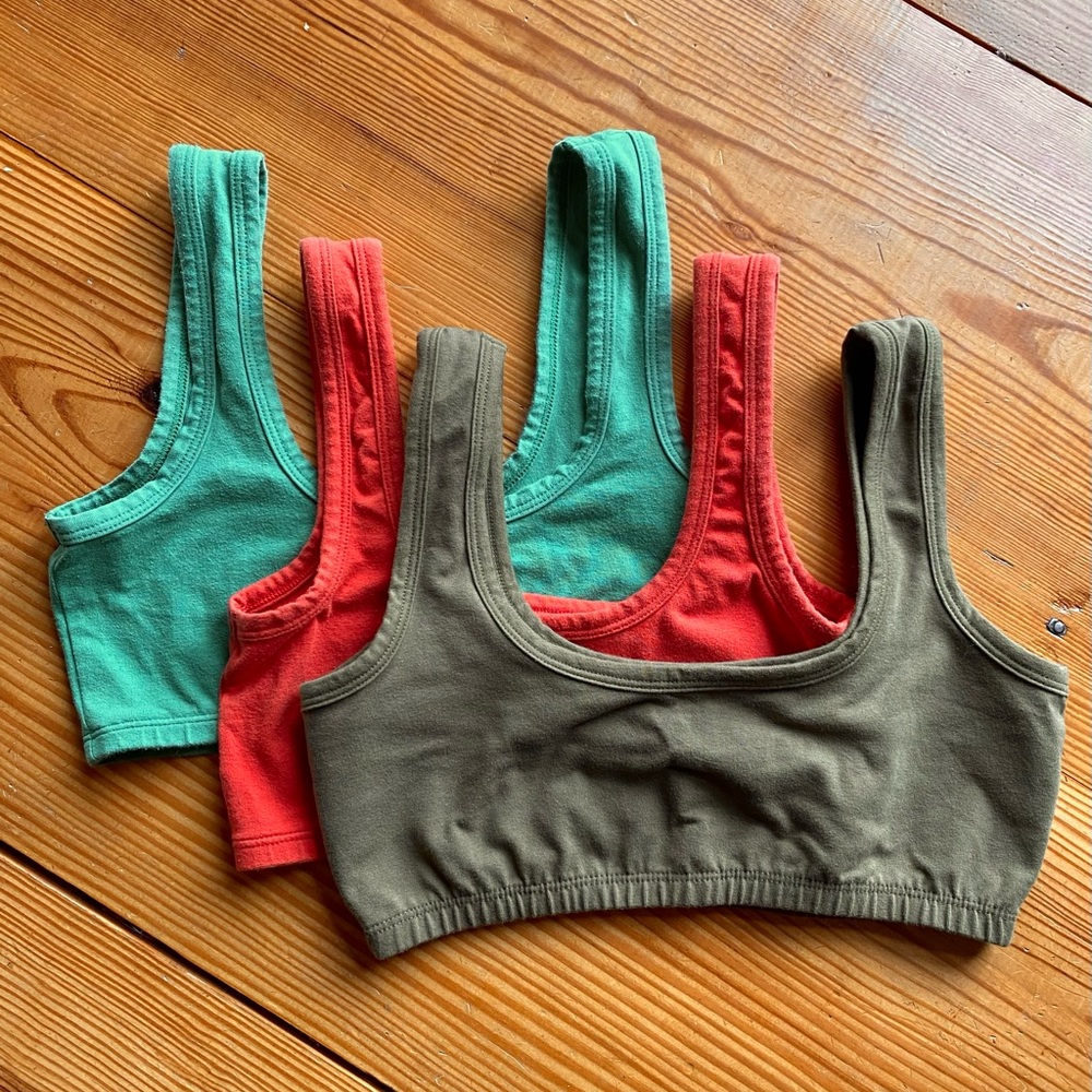 Set of 3 ARQ Wide Strap Bras - M